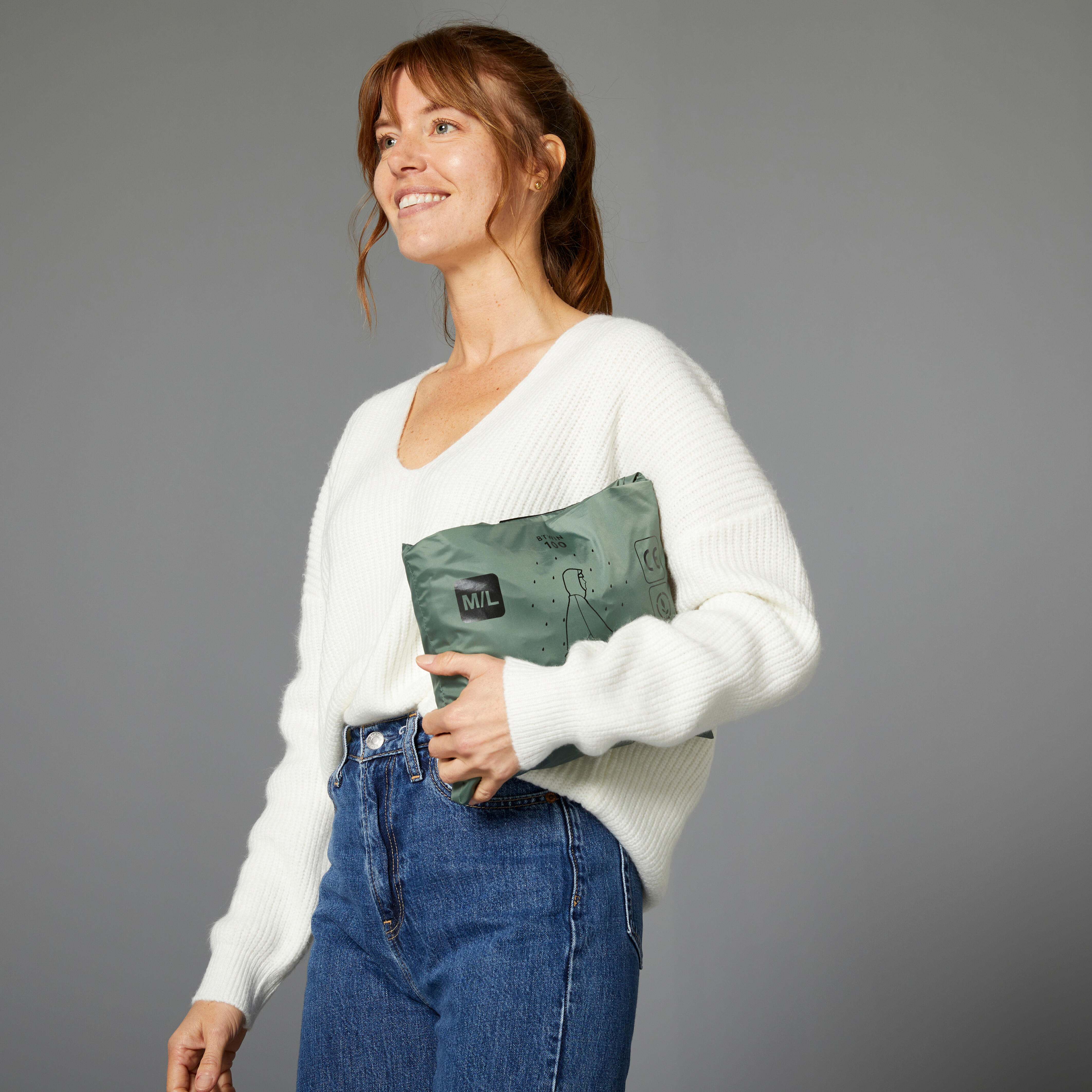 Poncho imperméable de vélo de ville, 100 - BTWIN