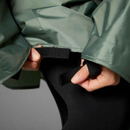 City Bike Rain Poncho 100 - Green