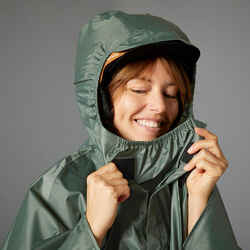 City Bike Rain Poncho 100 - Green