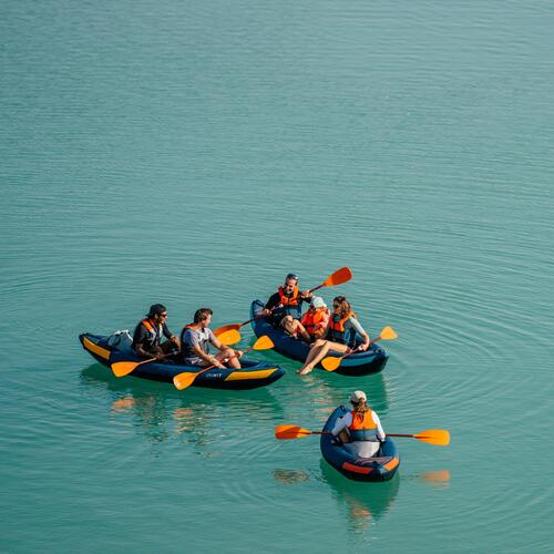 kayak insuflável passeio amigos familia água