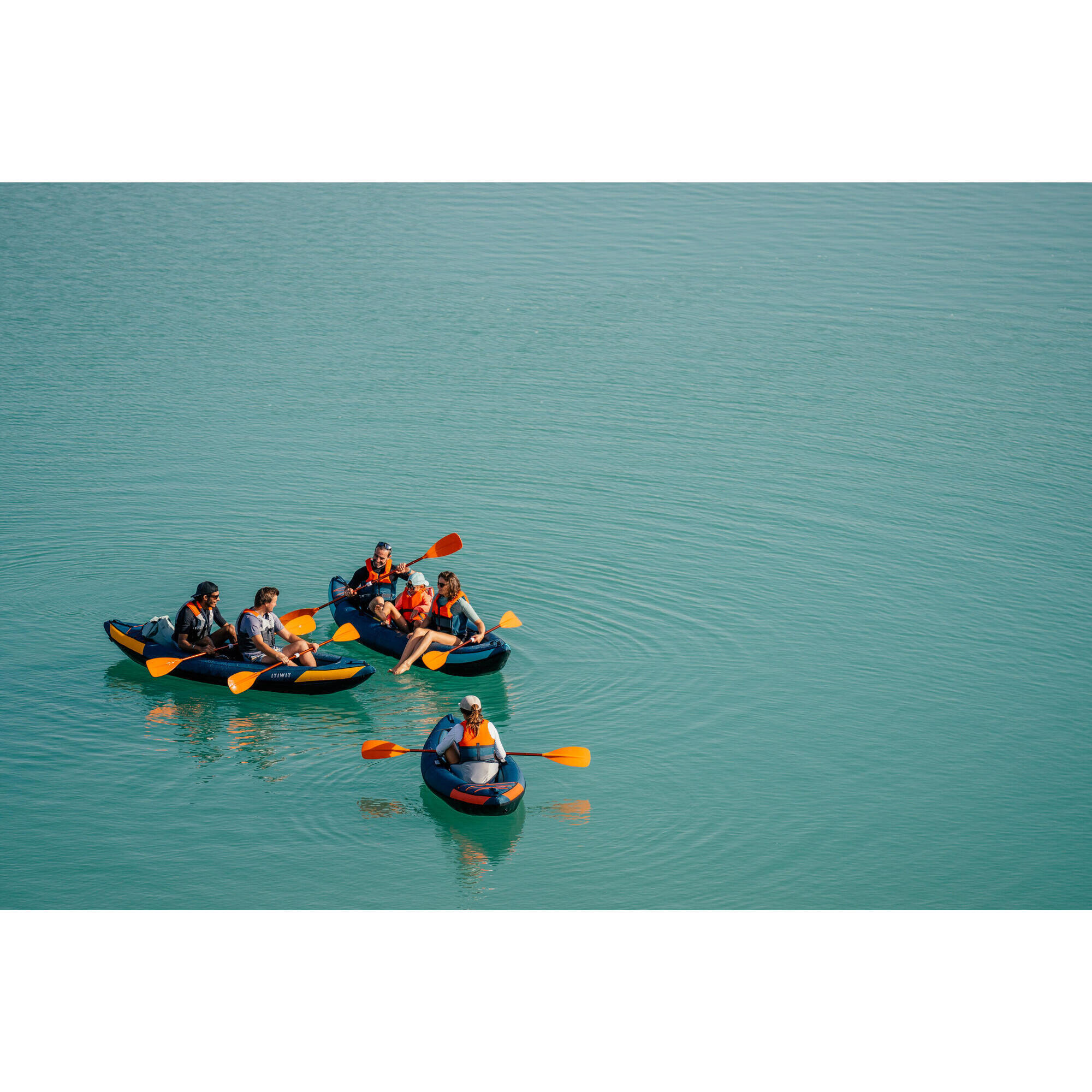 1-seater inflatable touring canoe kayak