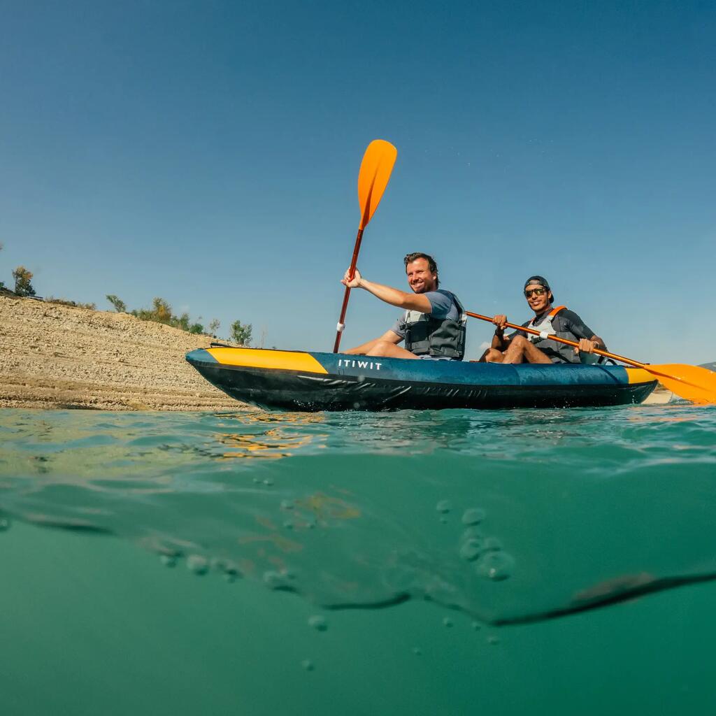 Inflatable 1- or 2-person Touring Canoe-kayak
