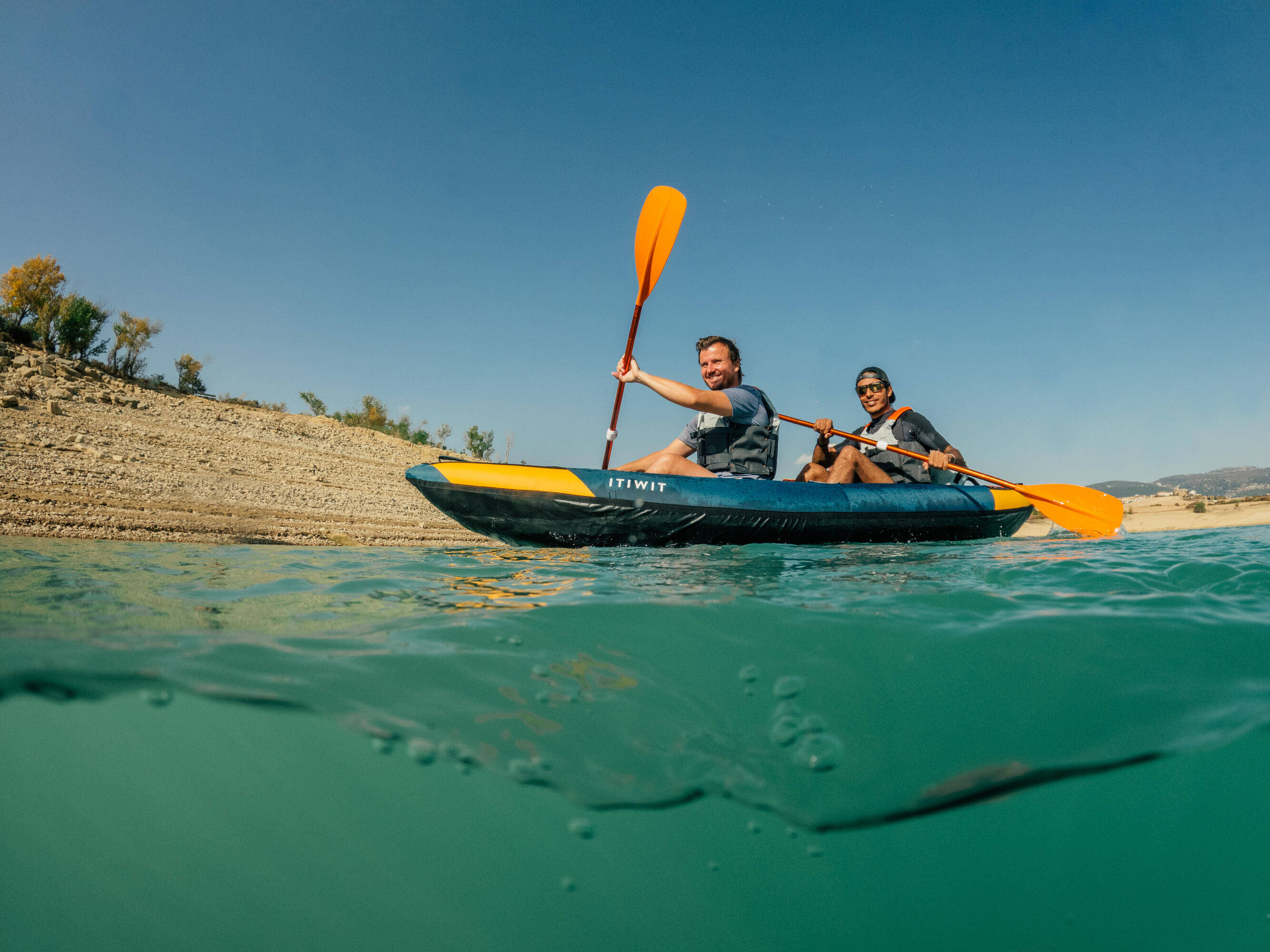 Inflatable 1 Or 2 Person Touring Canoe Kayak -  3