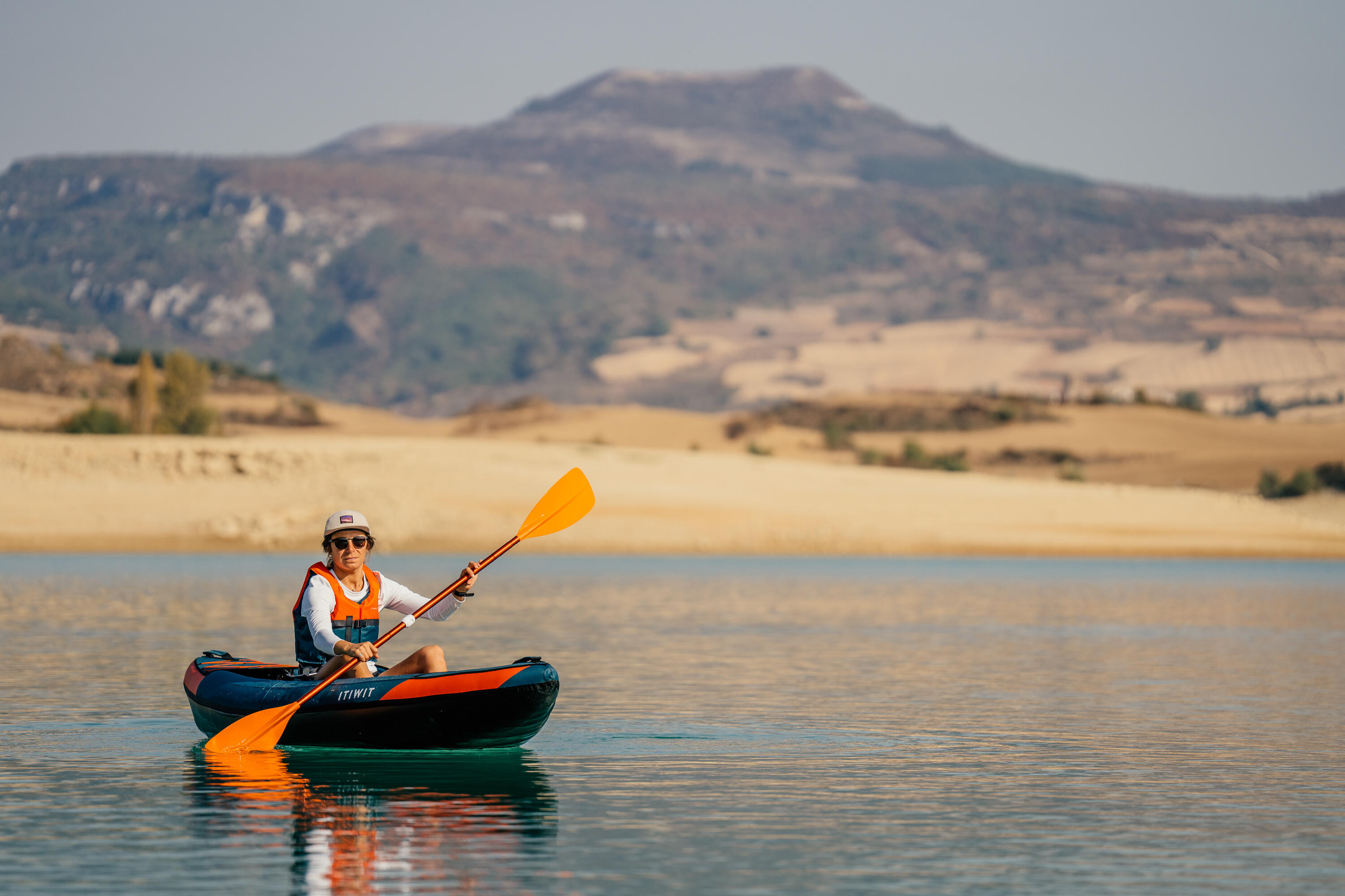 Canoé kayak gonflable de randonnée 1 place 11/27