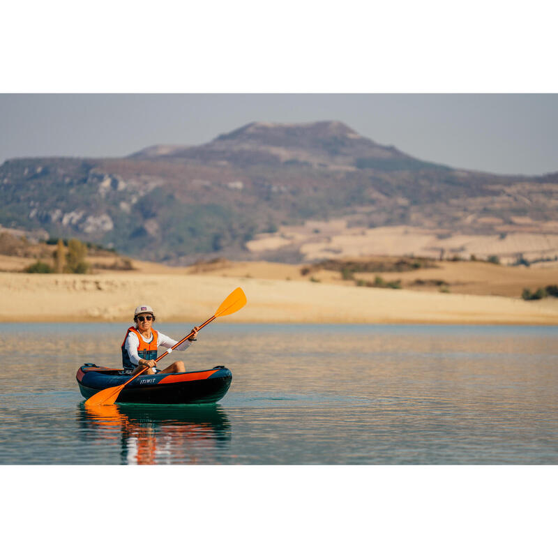 Caiac-canoe gonflabil pentru plimbări 1 loc