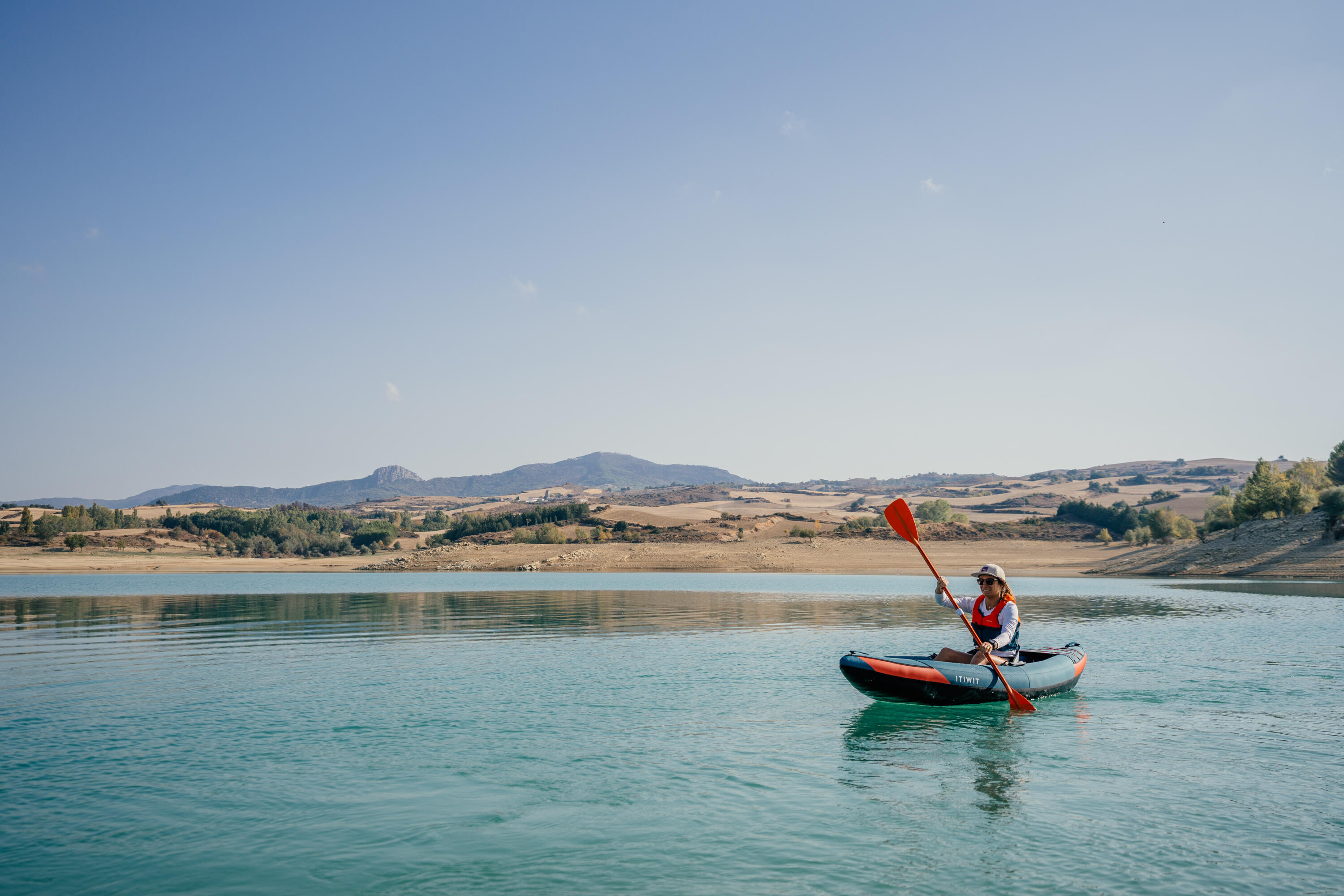 Canoé kayak gonflable de randonnée 1 place 9/27