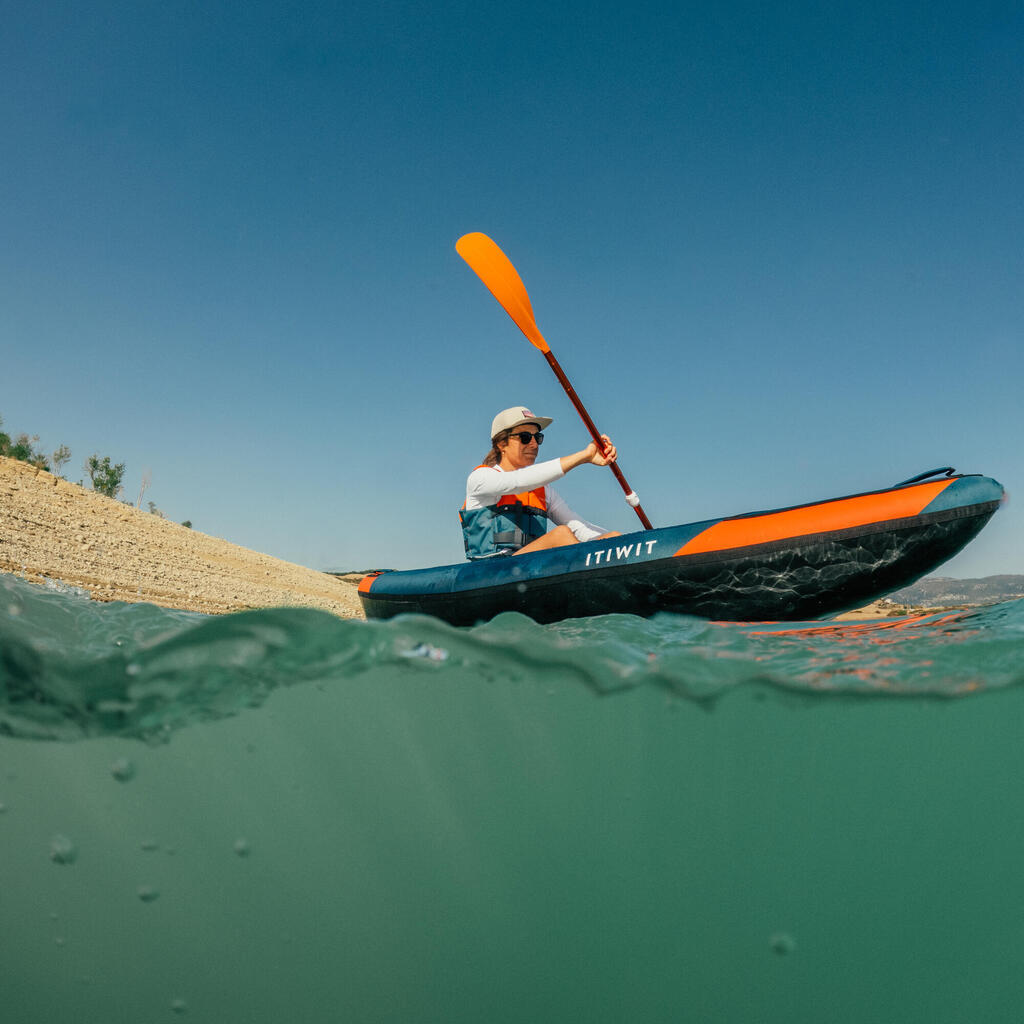 Canoé kayak gonflable de randonnée 1 place