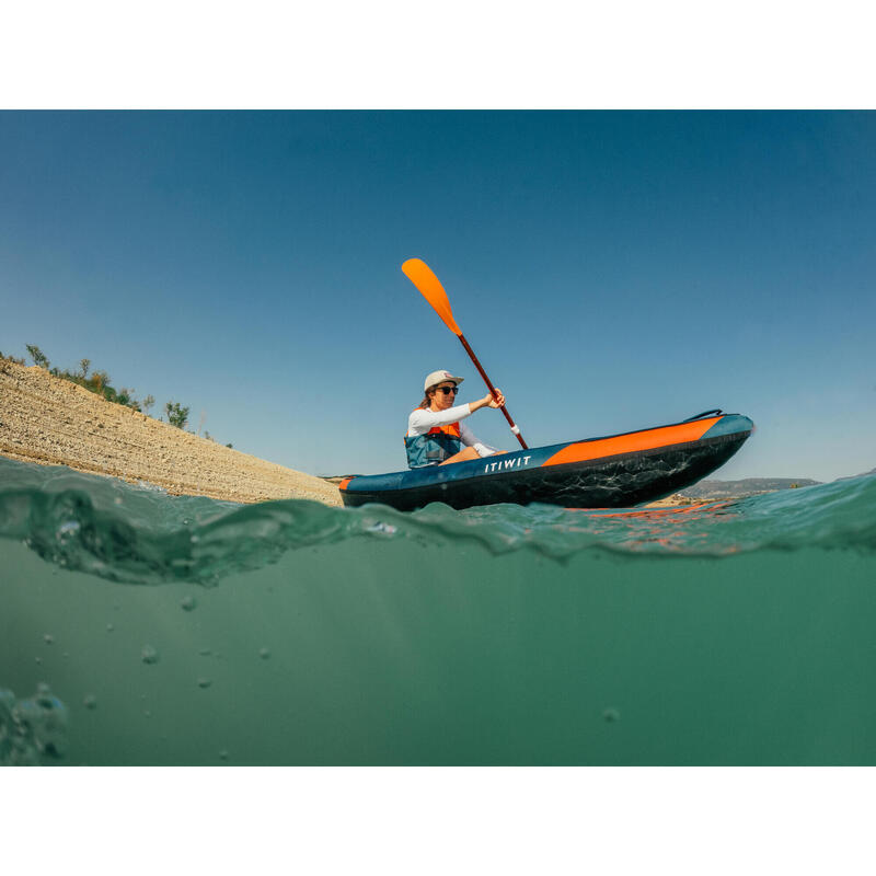 Canoa-kayak touring 100 gonfiabile monoposto