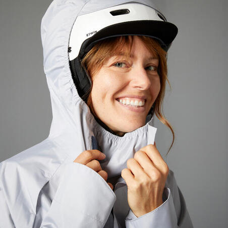 Пончо зі світловідбивними смугами 540 синій/сірий