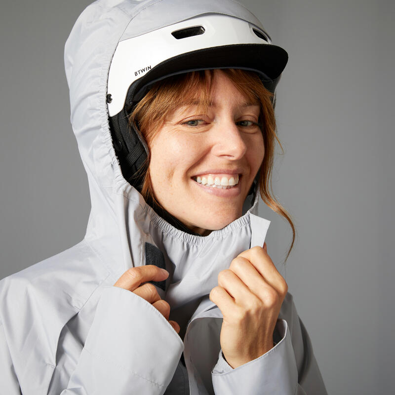 Nepromokavé pončo na městskou cyklistiku viditelnost v noci 540