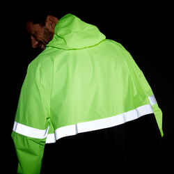 Daytime/Night-time Visibility Rain Poncho 560 - Black/Neon Yellow