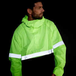 Daytime/Night-time Visibility Rain Poncho 560 - Black/Neon Yellow