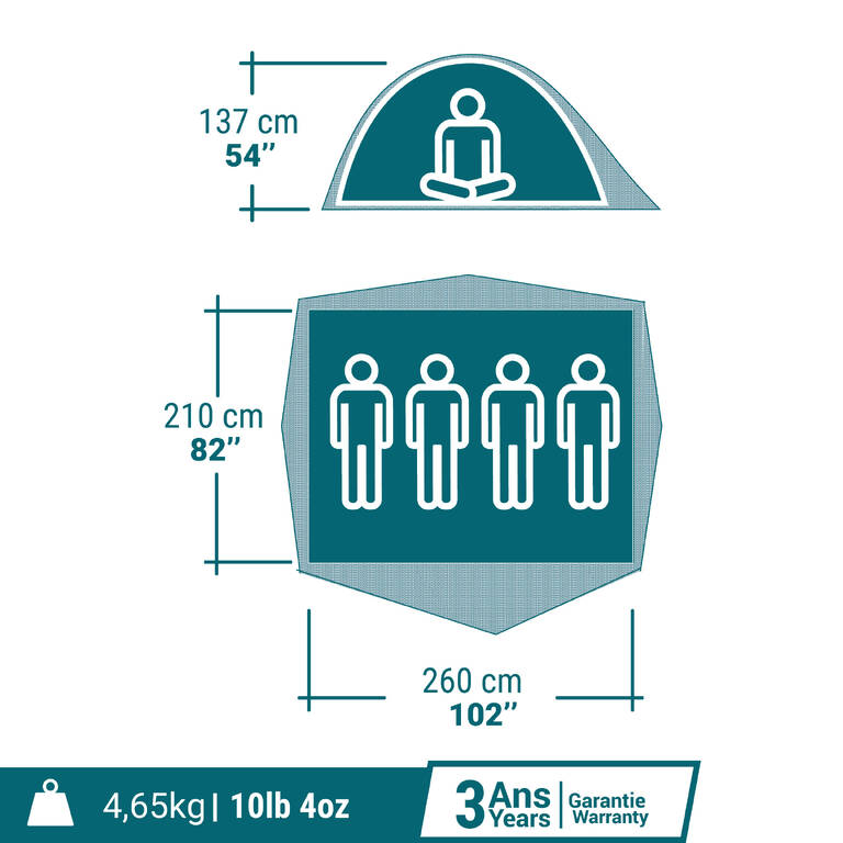 4 Man Tent - MH100