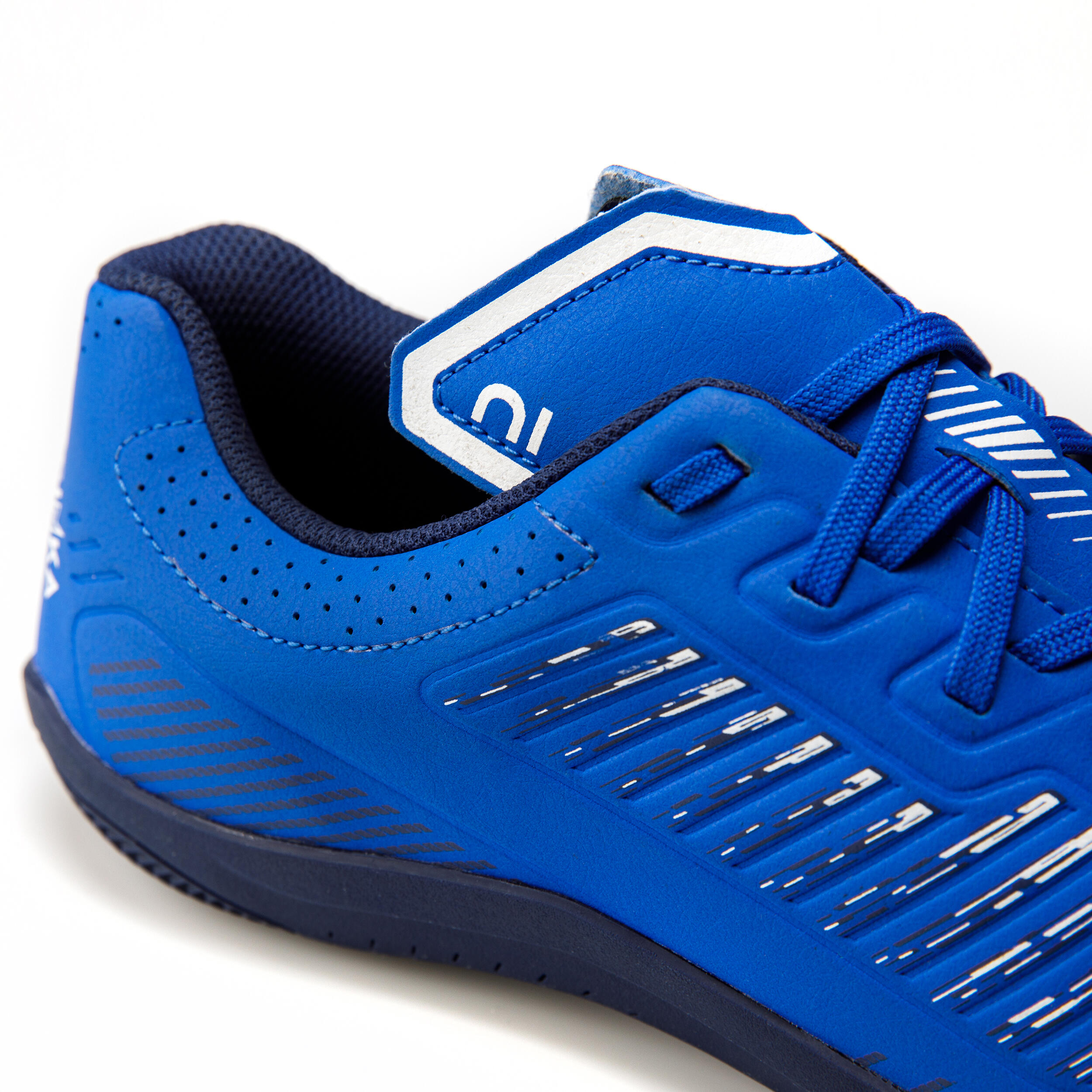 Kids' Indoor Soccer Shoes - Ginka 500 Blue/White - KIPSTA