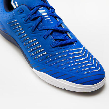 Chaussures de Futsal GINKA 500 bleu électrique