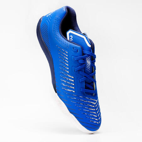 Chaussures de Futsal GINKA 500 bleu électrique