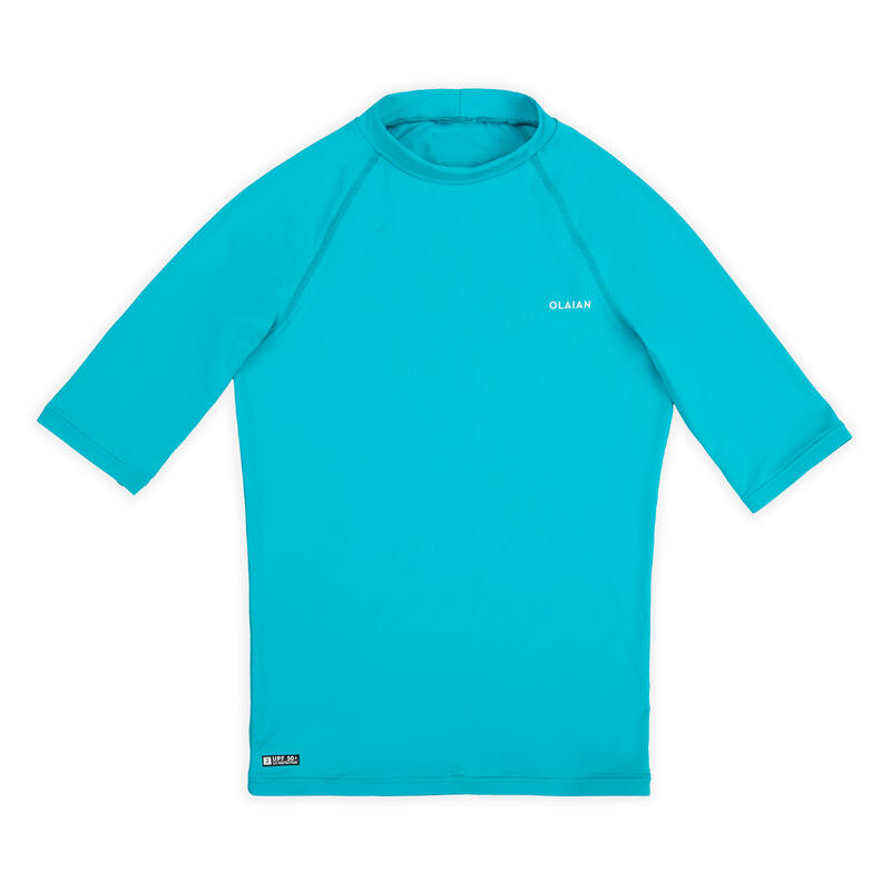 Uv-shirt kind turquoiseblauw