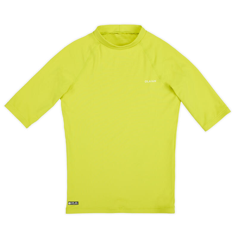 Uv-shirt kind geel