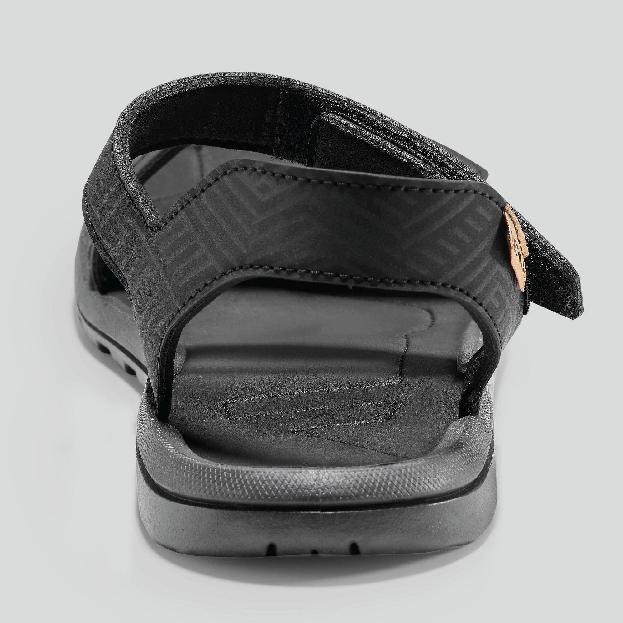 Men Sports Sandals with Velcro Black - NH50 -  2