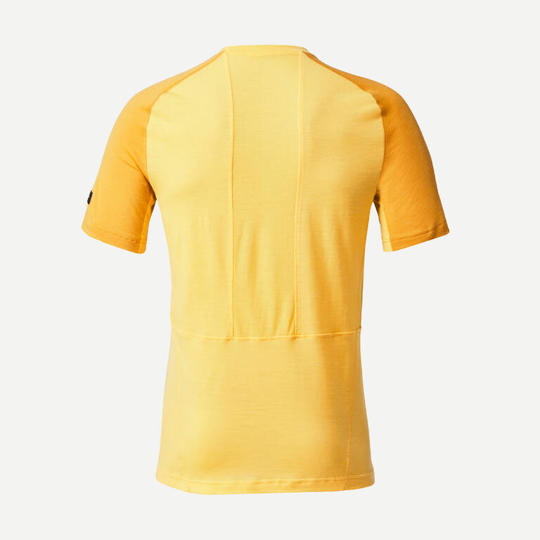 Men's Short-sleeved Merino Wool Trekking T-shirt  - MT500