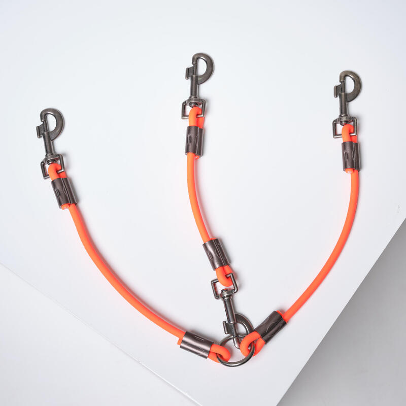 ACCOUPLE CHIEN 900 MODULABLE PVC ORANGE FLUO