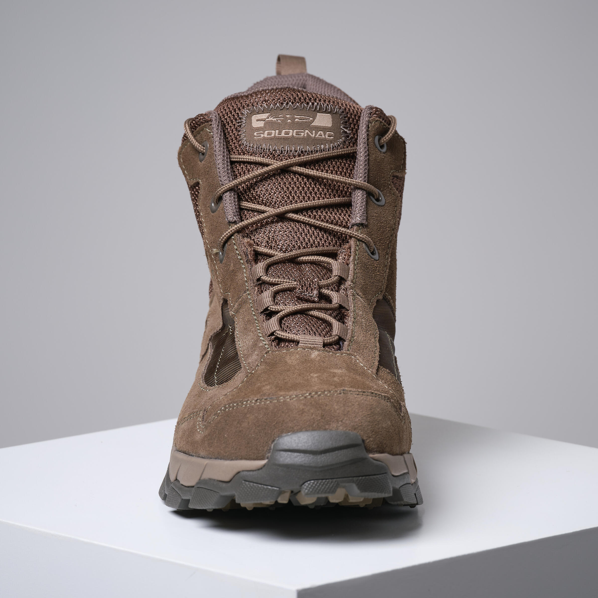 Lightweight robust hunting boots Sporthunt 300 - beige 5/7