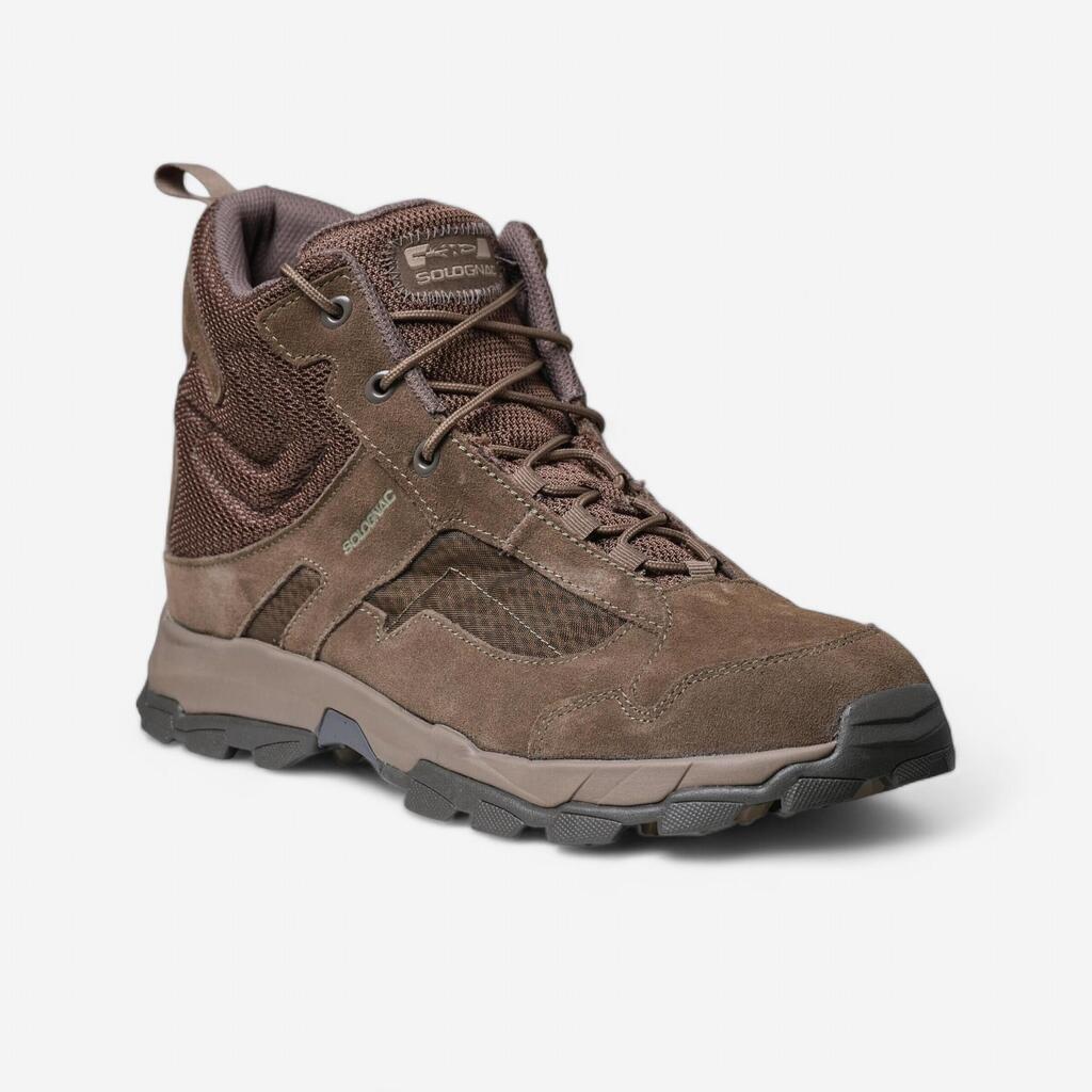 Lightweight robust hunting boots Sporthunt 300 - beige