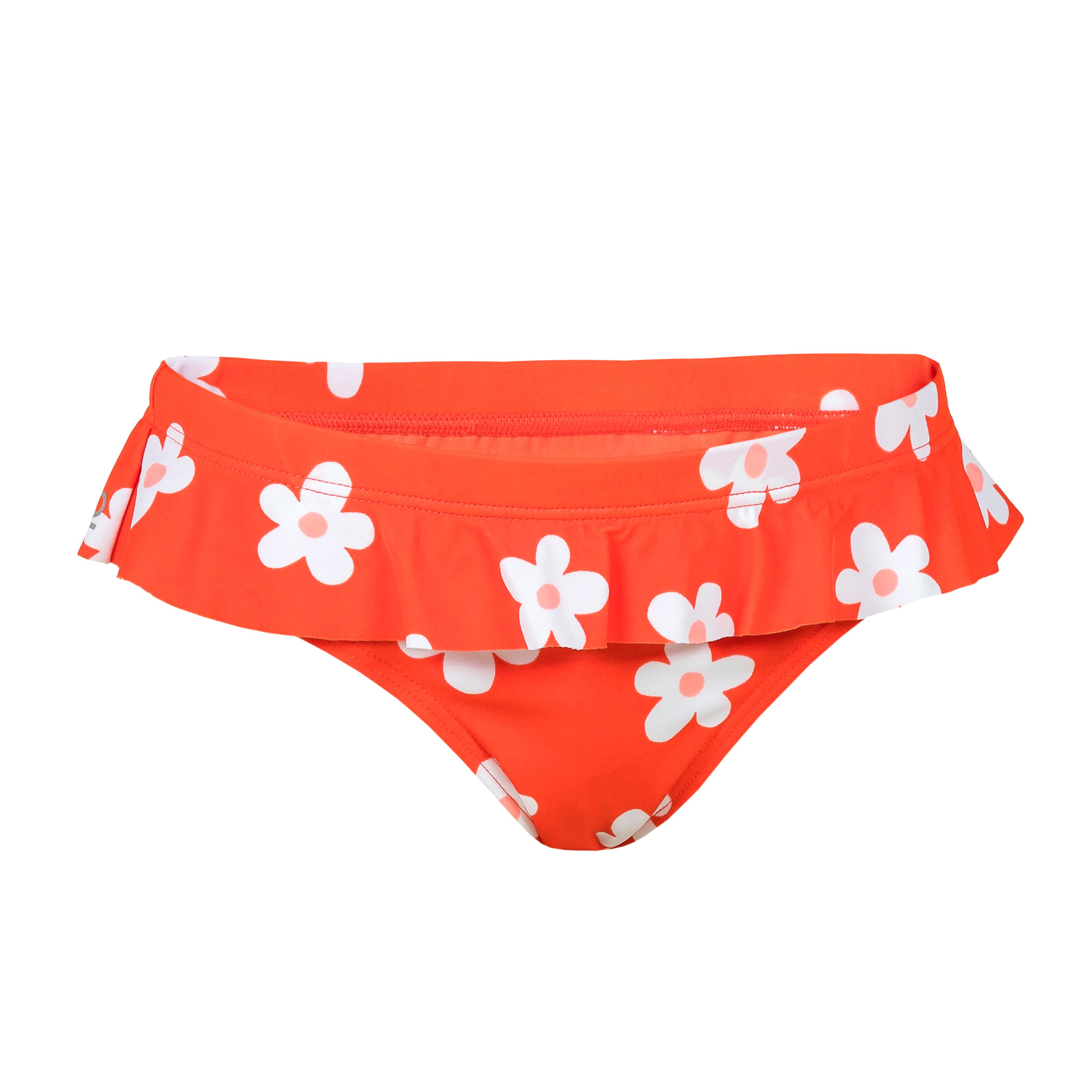 Girls swimming bottoms in Red Blossom