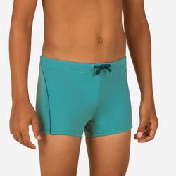 Maillot de bain natation garçon - boxer 100 plus - turquoise