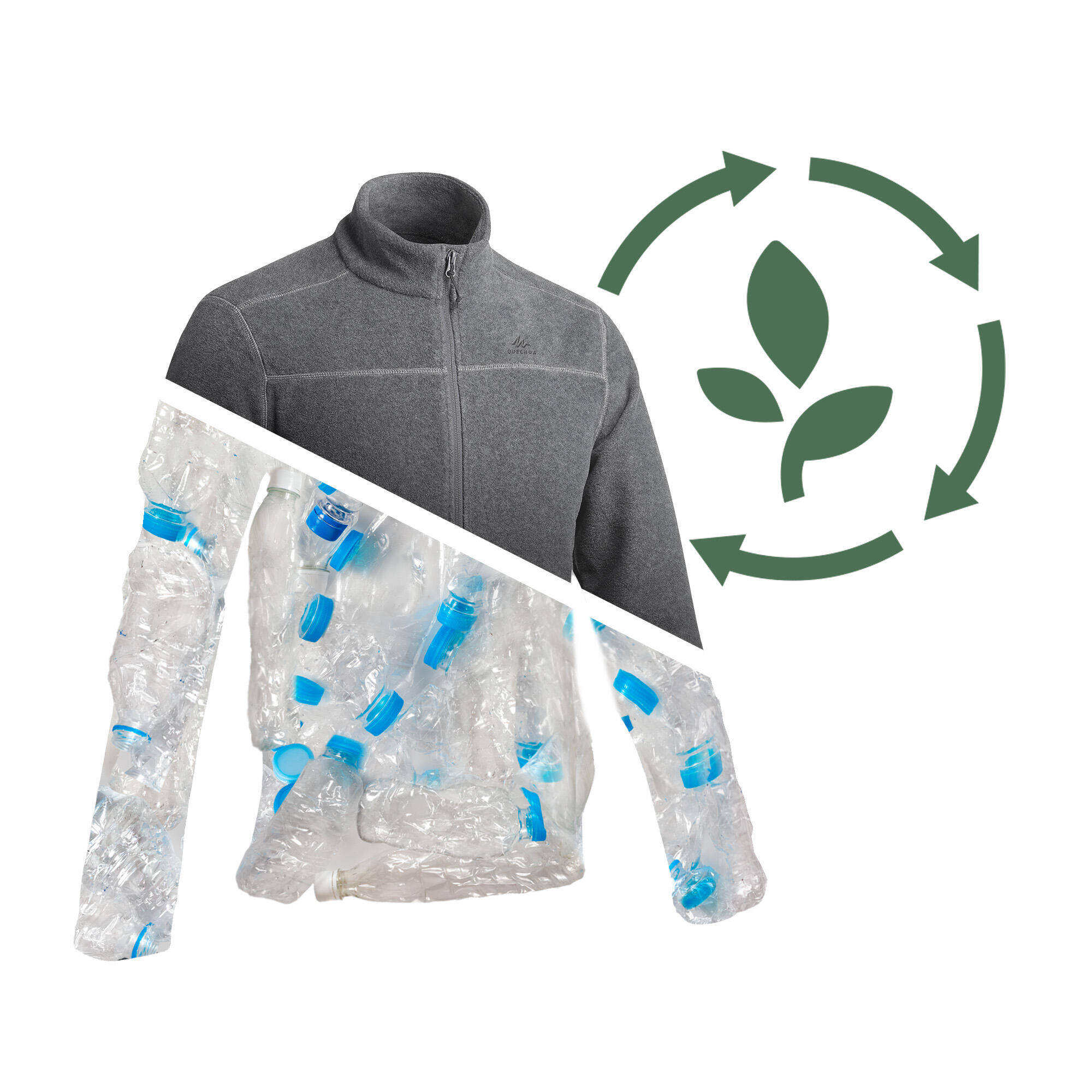 Men’s Hiking Fleece Jacket - MH120 -  3