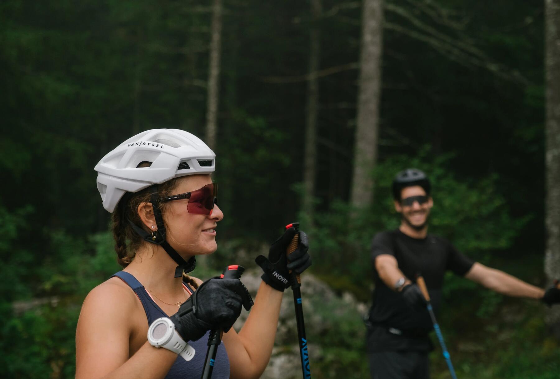 ski roue en foret