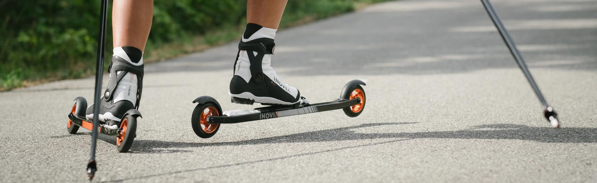 Comment freiner en ski roue ? 