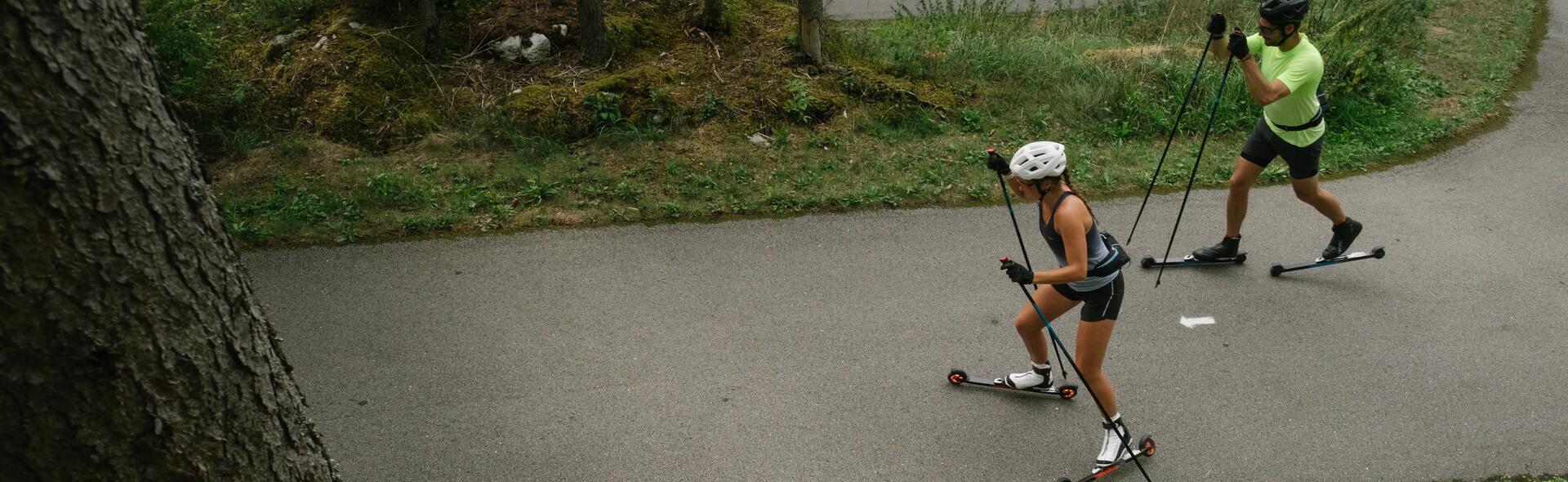 piste ski roue