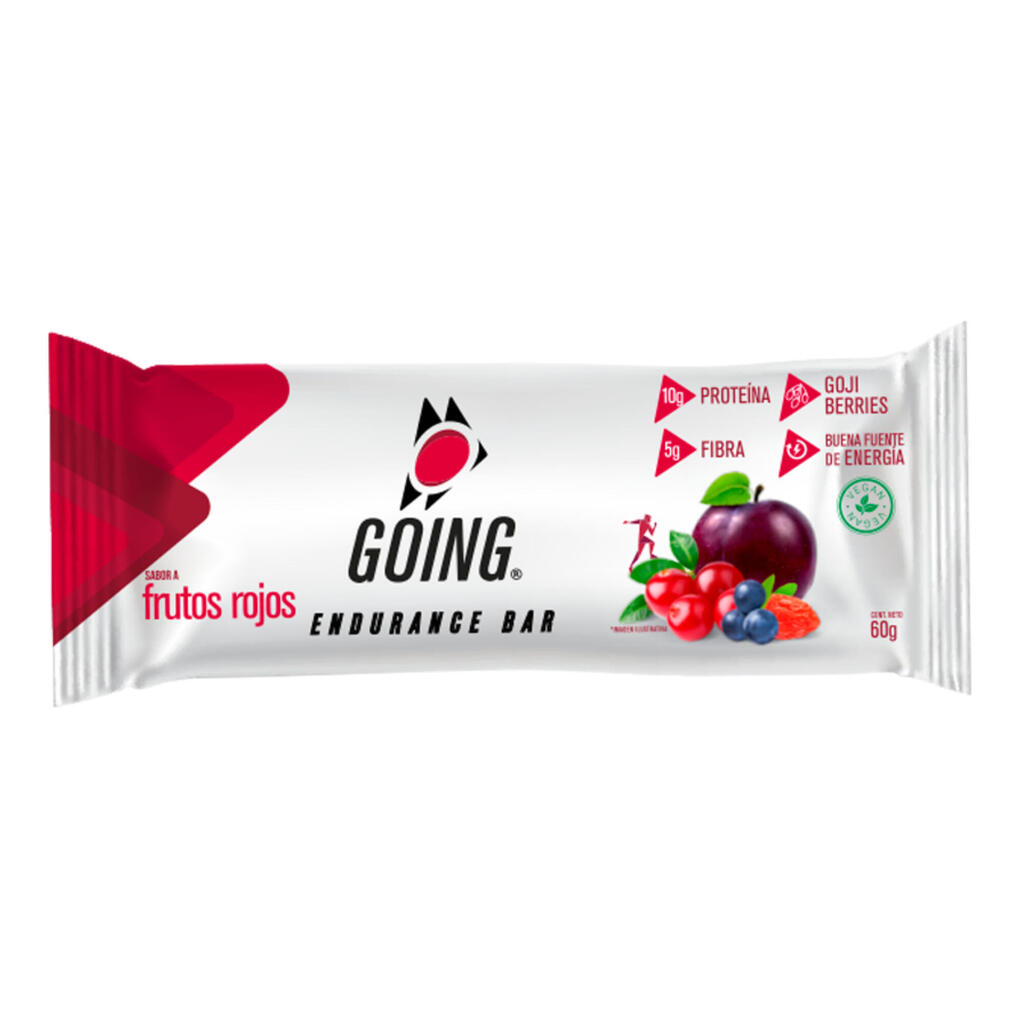 Barra de proteína 60gr y 10gr de proteína sabor a frutos rojos Going