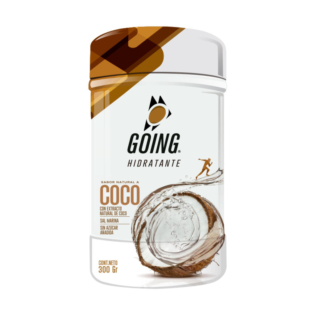 Tarro de gel hidratante en polvo de 300gr sabor a limonada de coco Going