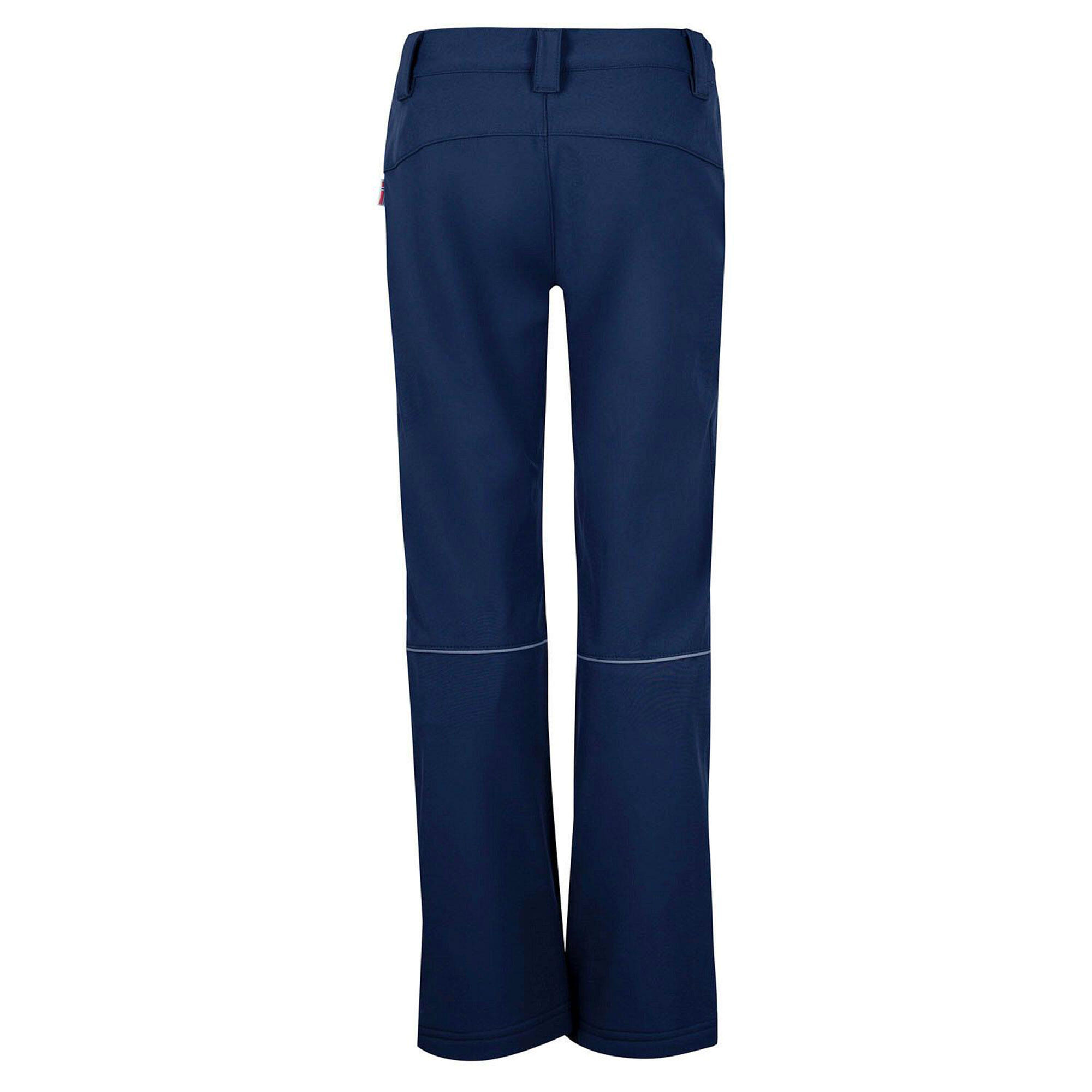 Trollkids Softshellhose Kinder warm wasserdicht Winterwandern - Fjell dunkelblau 2/2