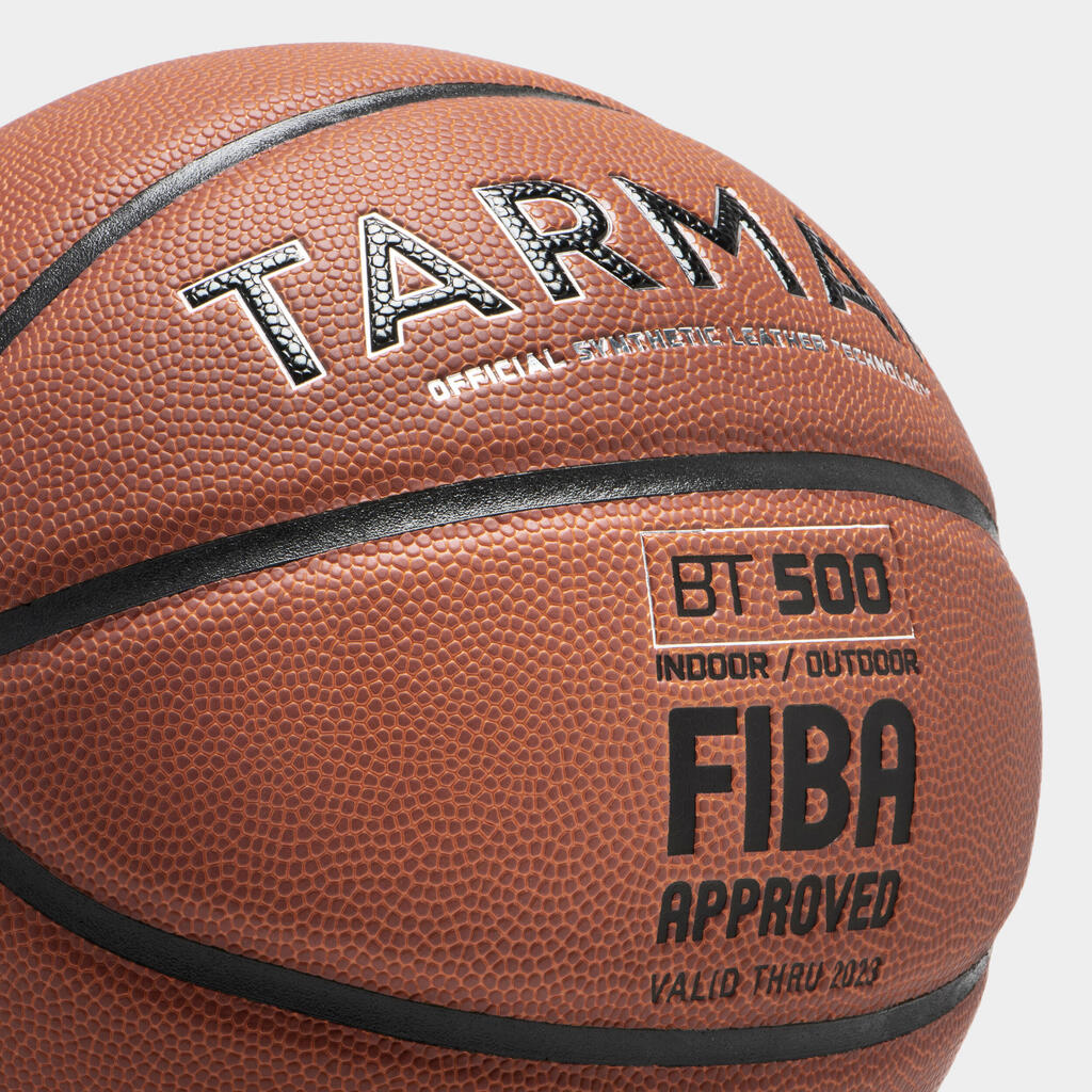 Basketball Grösse 6 - BT500 Touch mit FIBA Zulassung violett/rot
