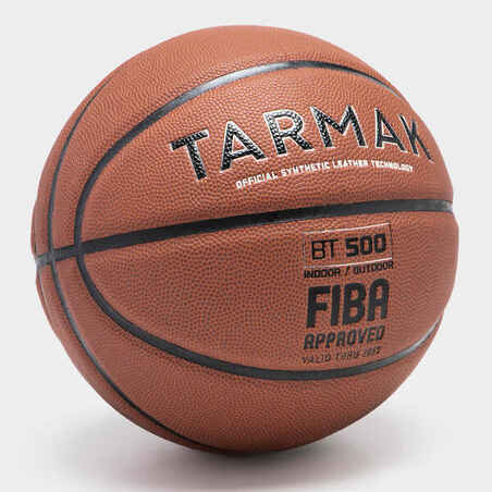 Size 6 FIBA Basketball BT500 Touch - Orange