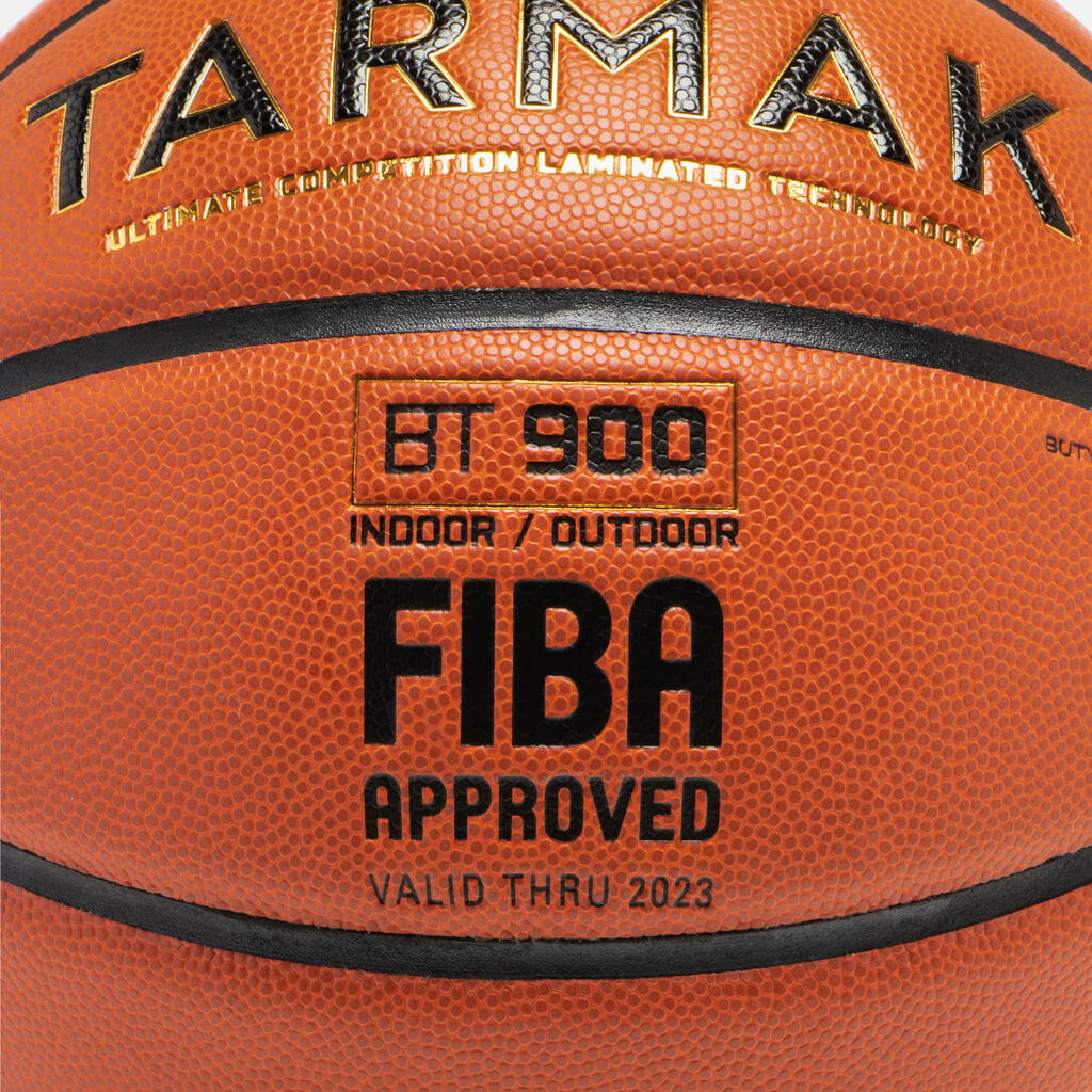 Ballon de basket BT900 taille 7. Homologué FIBA pour garçon et adulte