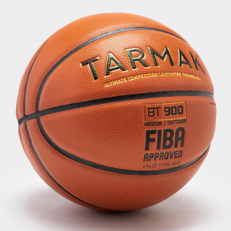 Ballon de basket BT900 taille 7. Homologué FIBA pour garçon et adulte