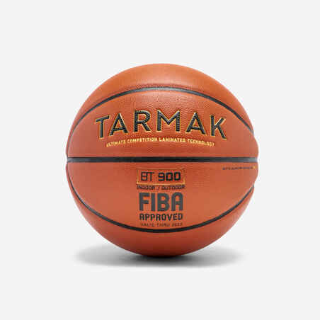 Balón de baloncesto talla 7 homologado FIBA Tarmak  BT900 naranja café
