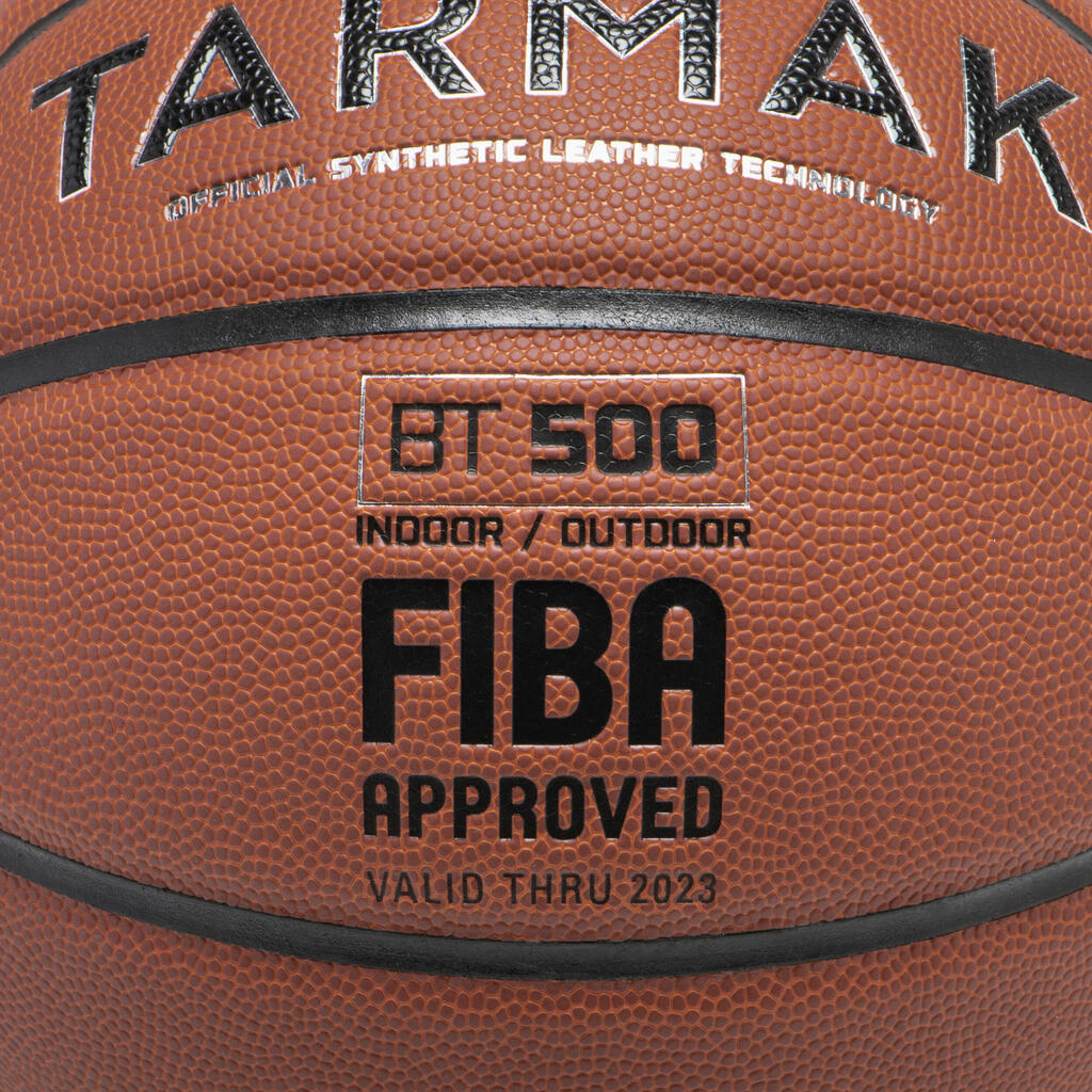 Ballon de basketball taille 7 - BT500 TOUCH - Bleu Rouge