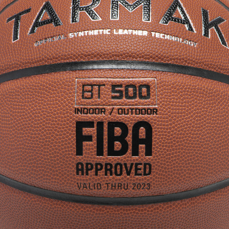 Pallone basket BT500 taglia 7 marrone