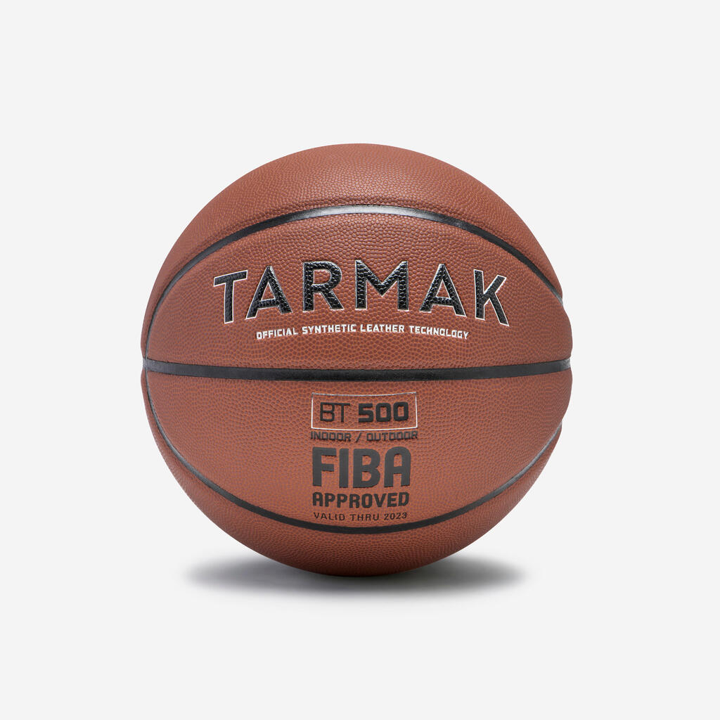 Ballon de basketball taille 7 - BT500 TOUCH - Bleu Rouge