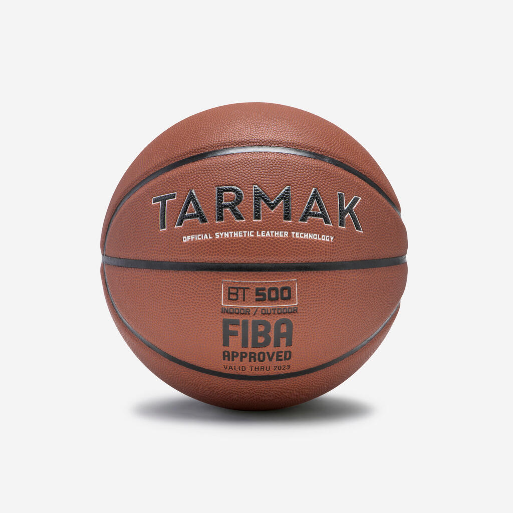 Basketball Grösse 7 FIBA-Zulassung - BT500 blau/rot