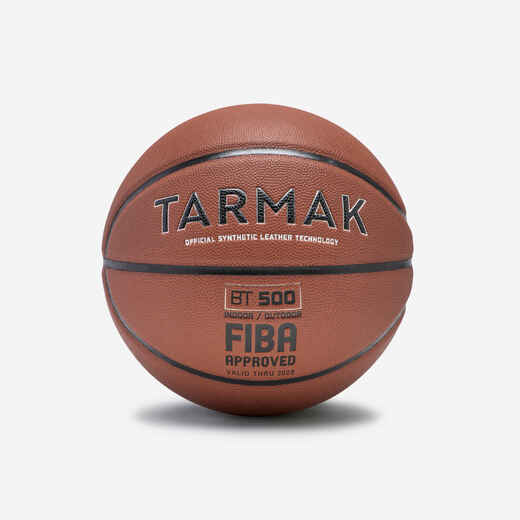 
      Size 7 Basketball BT500 - Brown/FIBA
  