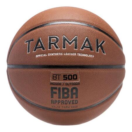Ballon de basketball taille 7 - BT500 FIBA - Marron
