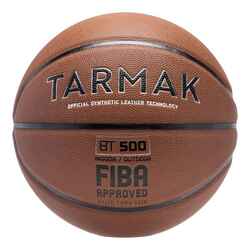 Μπάλα μπάσκετ BT500 μεγέθους 7 - Καφέ/FIBA