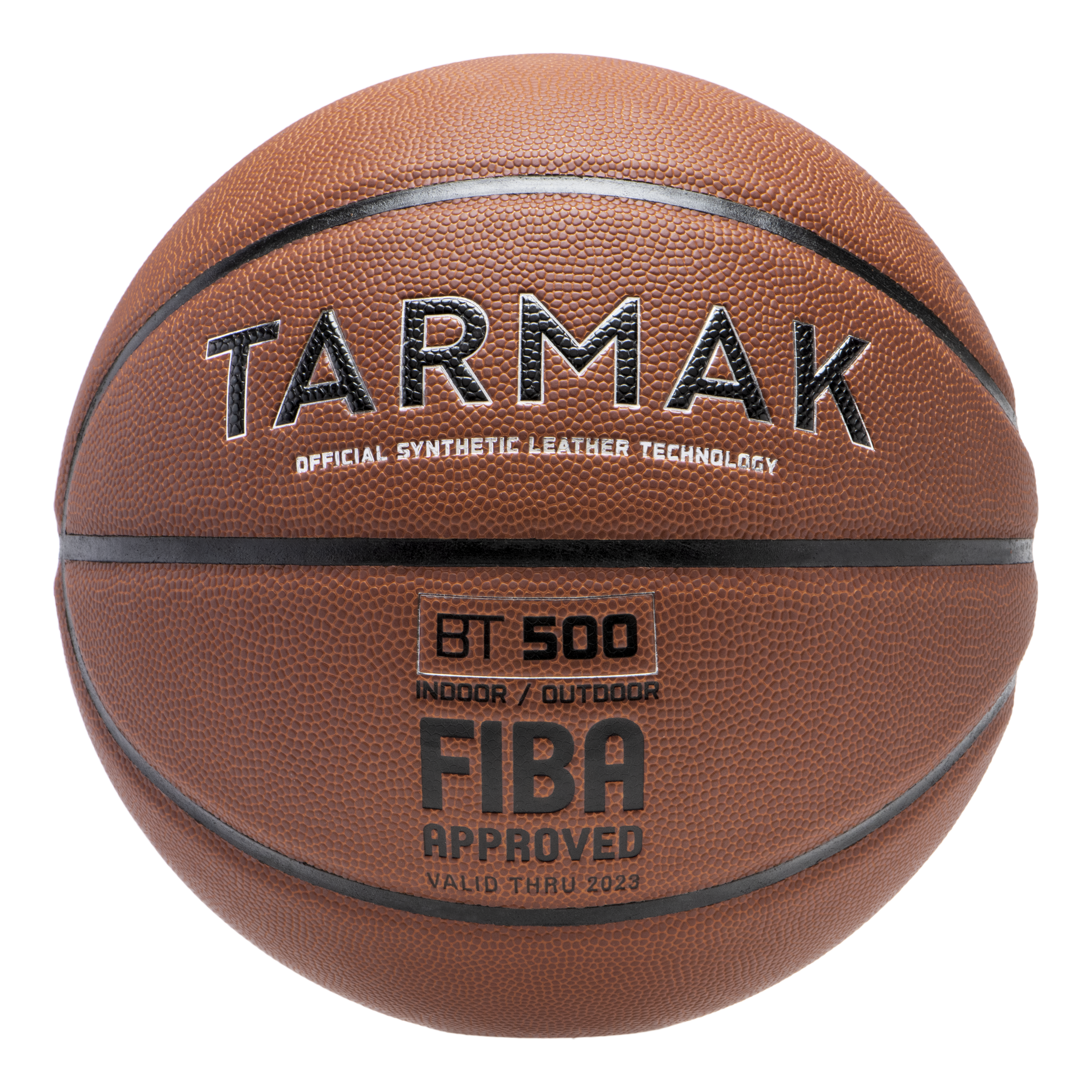 Ballon de basketball taille 7 - BT500 FIBA - Marron