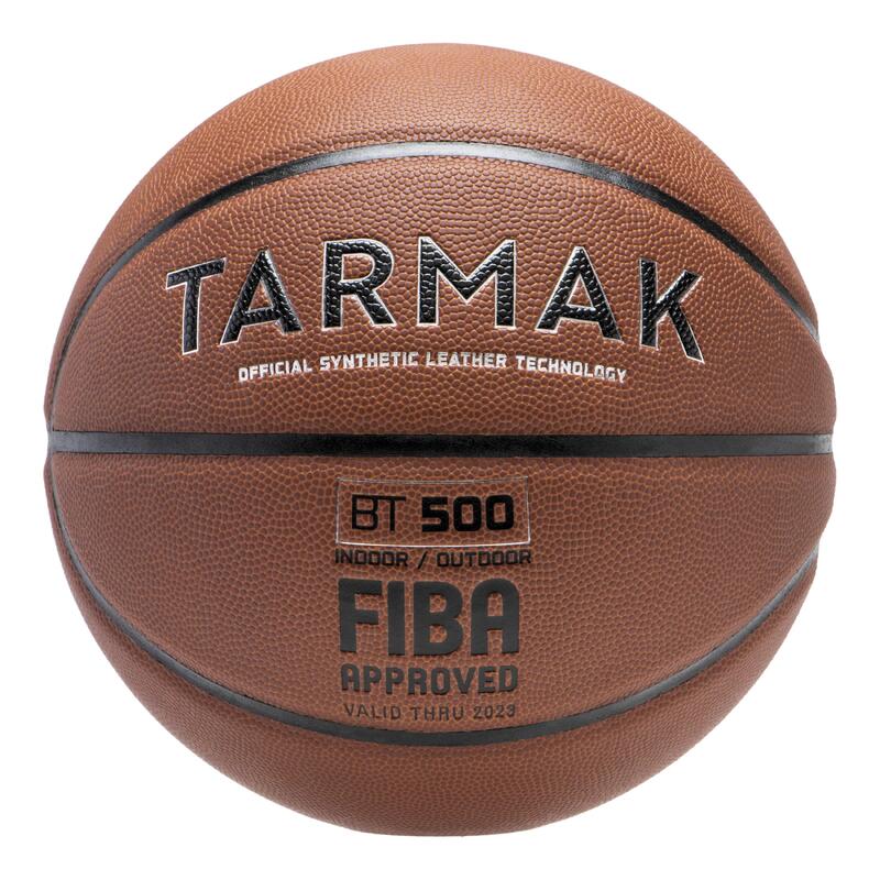 Ballon de basketball taille 7 - BT500 FIBA - Marron